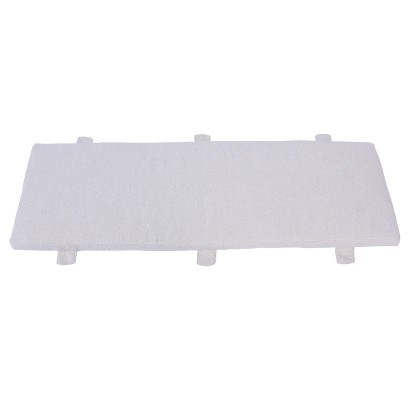 Moreton Light Grey Fabric Bench Seat Pad